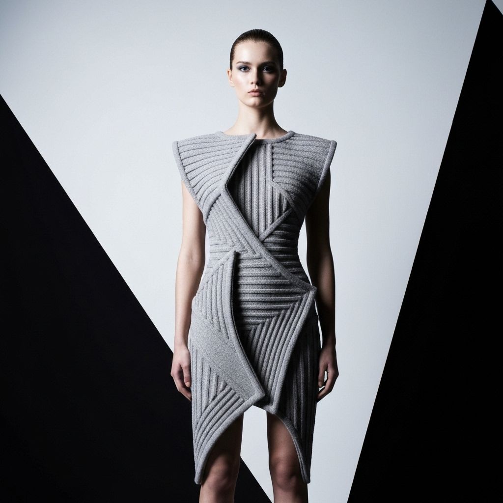 Sculptural Knit Dress
