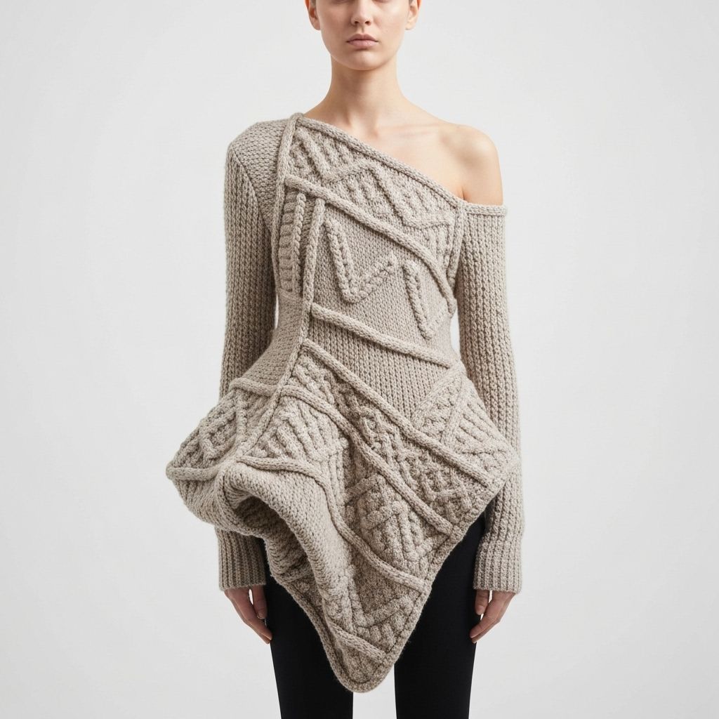 Asymmetric Knit Top