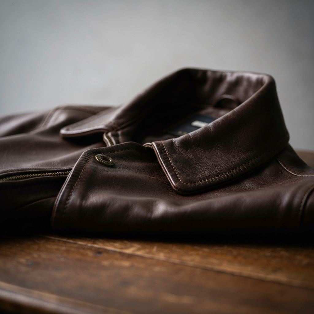 Asymmetric Leather Jacket view 3