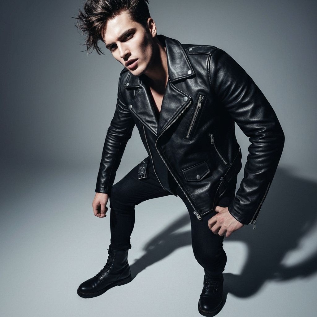 Asymmetric Leather Jacket