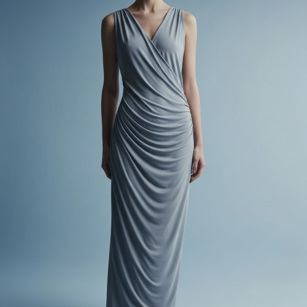 Draped Jersey Dress