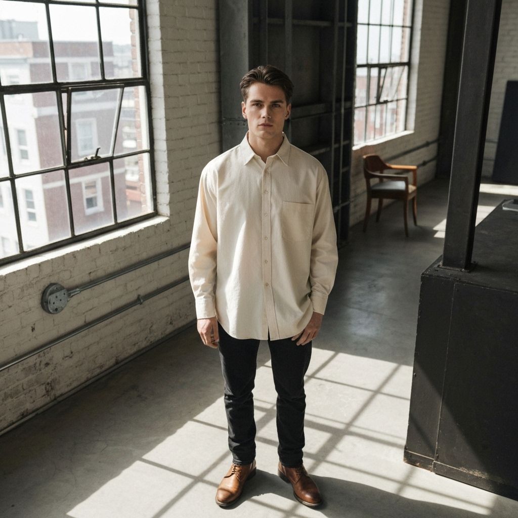 Oversized Linen Shirt view 3